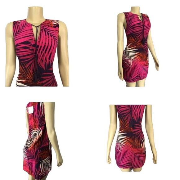 New Beach Lunch Lounge Tropical floral midi dress swim coverup size 1X - Picture 5 of 7